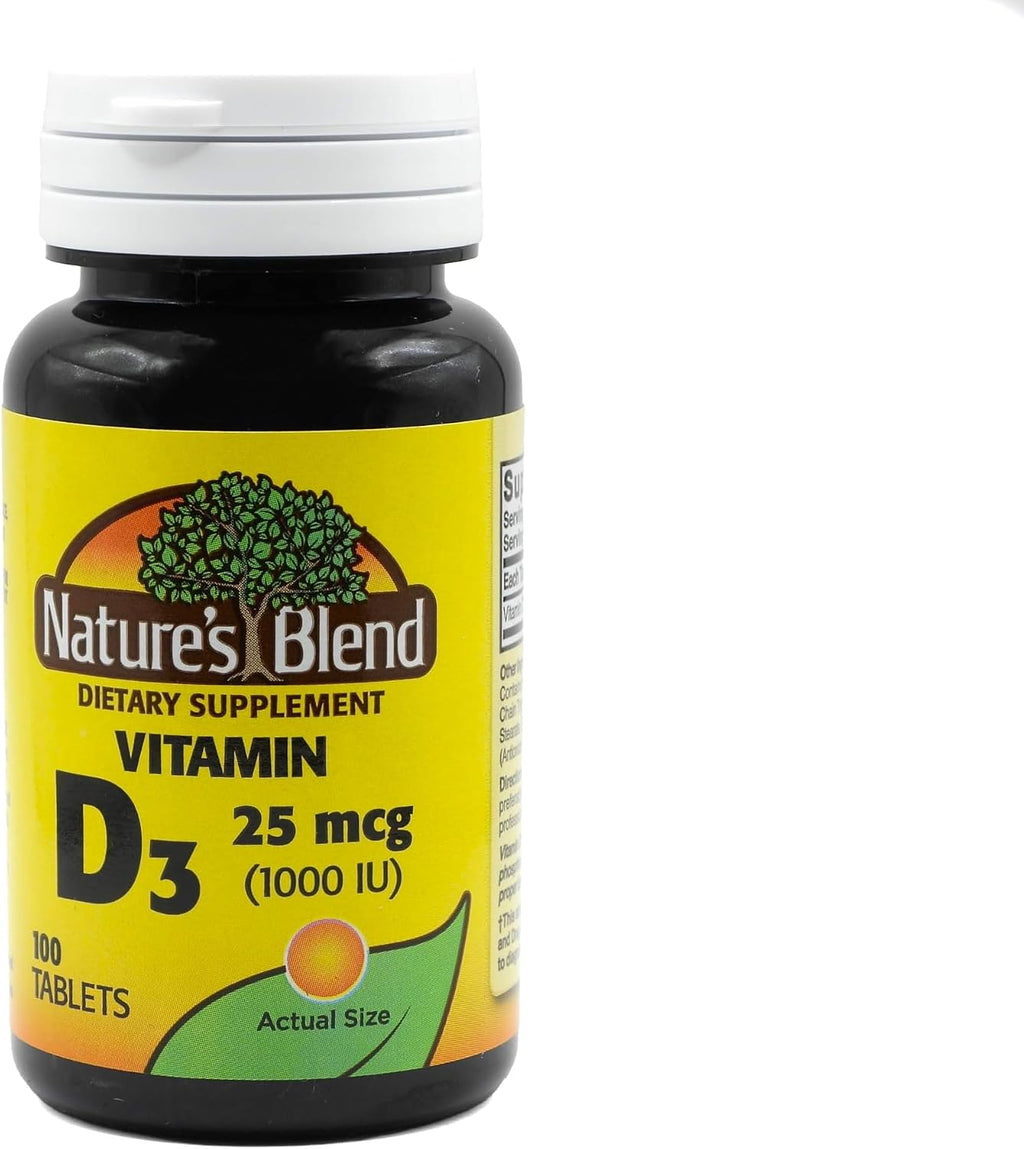 Vitamina D3 1000 UI 100 comprimidos – Nature's Blend