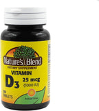 Vitamina D3 1000 UI 100 comprimidos – Nature's Blend