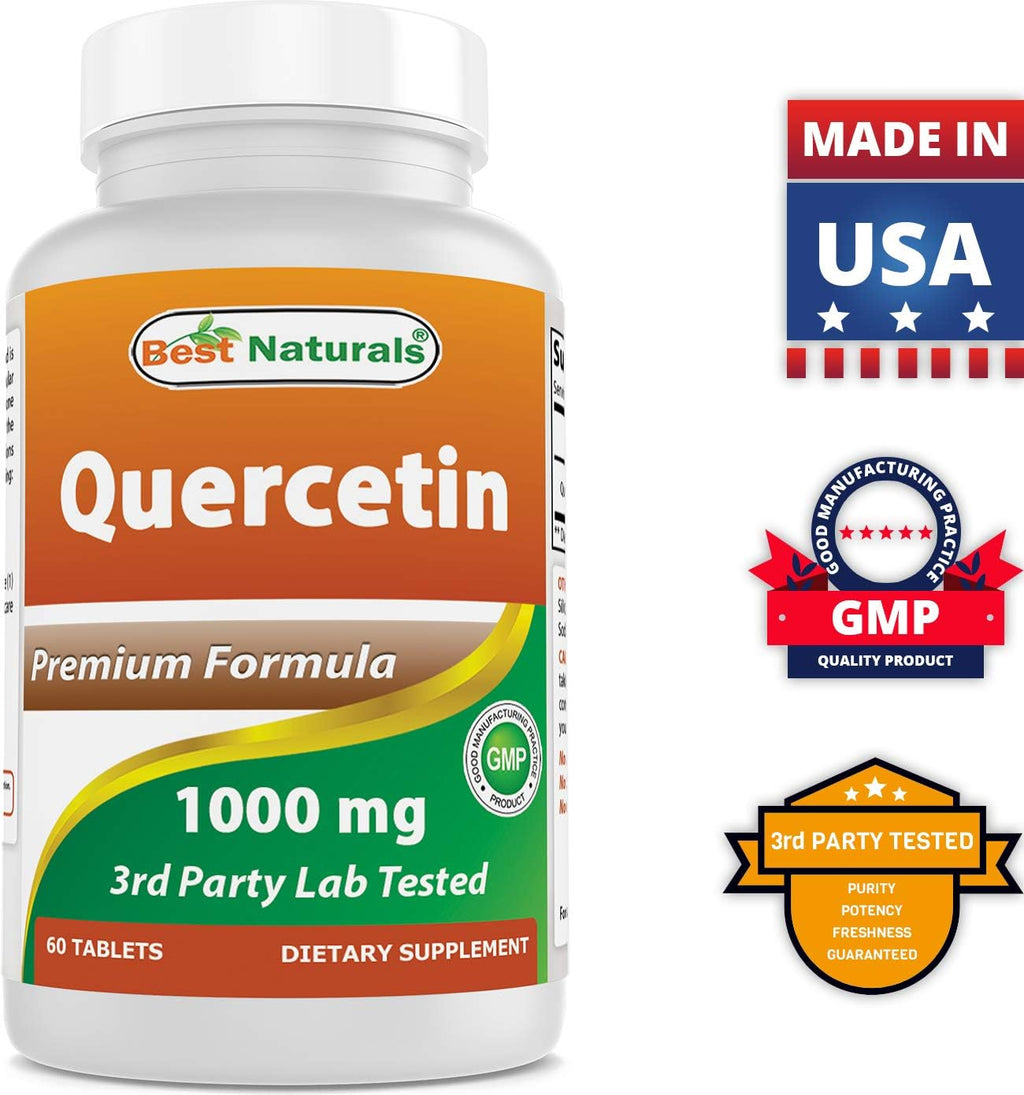 Best Naturals Quercetina 1000 mg Comprimidos - Apoyo Inmunitario - 60 Comprimidos