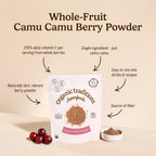 Organic Traditions Camu Camu en Polvo Orgánico, Superfruta Amazónica, Rico en Vitamina C Natural, 100g
