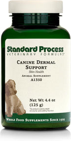 Standard Process Canine Dermal Support - Suplemento para la piel y glándulas suprarrenales para perros - 125 g