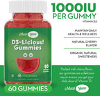 Maxi Health Vitamina D3 Gomitas 1000 UI - 60 Unidades