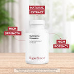 Supersmart - Gymnema Sylvestre 1500 mg al día - 75% Ácidos Gimnémnicos | Complemento Alimenticio - 90 Comprimidos