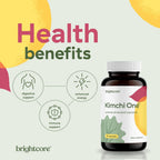 Brightcore Nutrition - Kimchi One, Cápsulas de Kimchi en Polvo, Probióticos, Enzimas y Antioxidantes, Suplemento para la Salud Intestinal, Sin Gluten, 90 Cápsulas Veganas