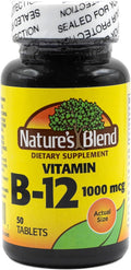 Nature's Blend Vitamina B12 1000 mcg, 50 Comprimidos