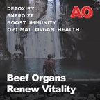Ancient Origins Suplemento de Órganos de Res Grass Fed 4500 mg - Hígado, Médula Ósea, Corazón, Bazo, Páncreas y Riñón, No Transgénico, Sin Gluten, Sin Desgrasar (180 Cápsulas, 750 mg cada una)