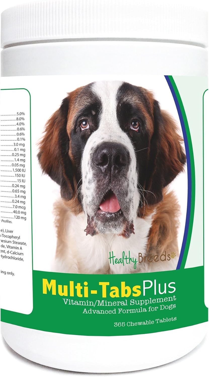 Healthy Breeds Saint Bernard Multi-Tabs Plus Comprimidos Masticables, 365 Unidades