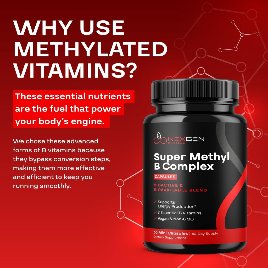 Complejo B Metilado con Metilfolato y Metilcobalamina - 60 Cápsulas