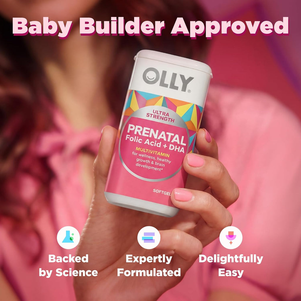 OLLY Ultra Strength Prenatal Multivitamínico en Cápsulas Blandas
