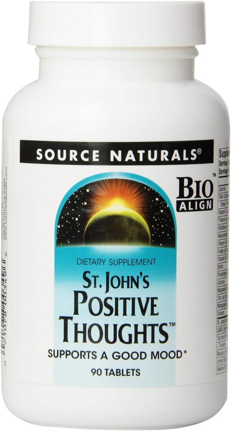 Source Naturals Positive Thoughts Herbal Supplement - 90 Comprimidos (Pack de 2)