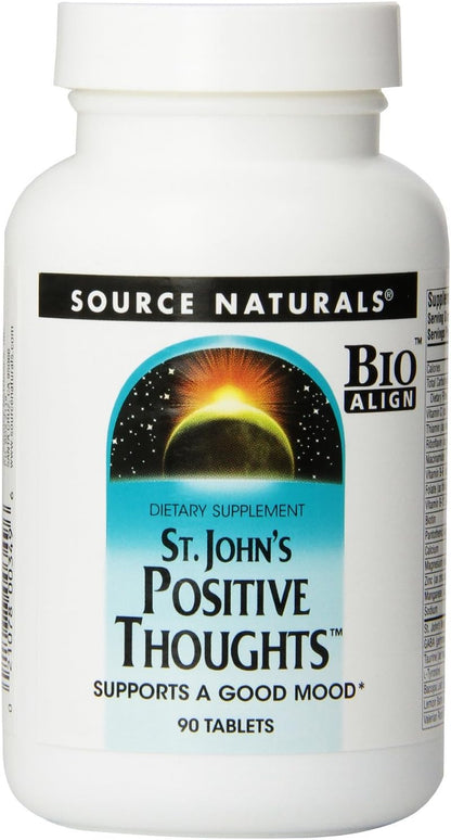 Source Naturals Positive Thoughts Herbal – Las vitaminas B1, B2, B3, B5, B6, B12 y biotina contribuyen al – Image 1