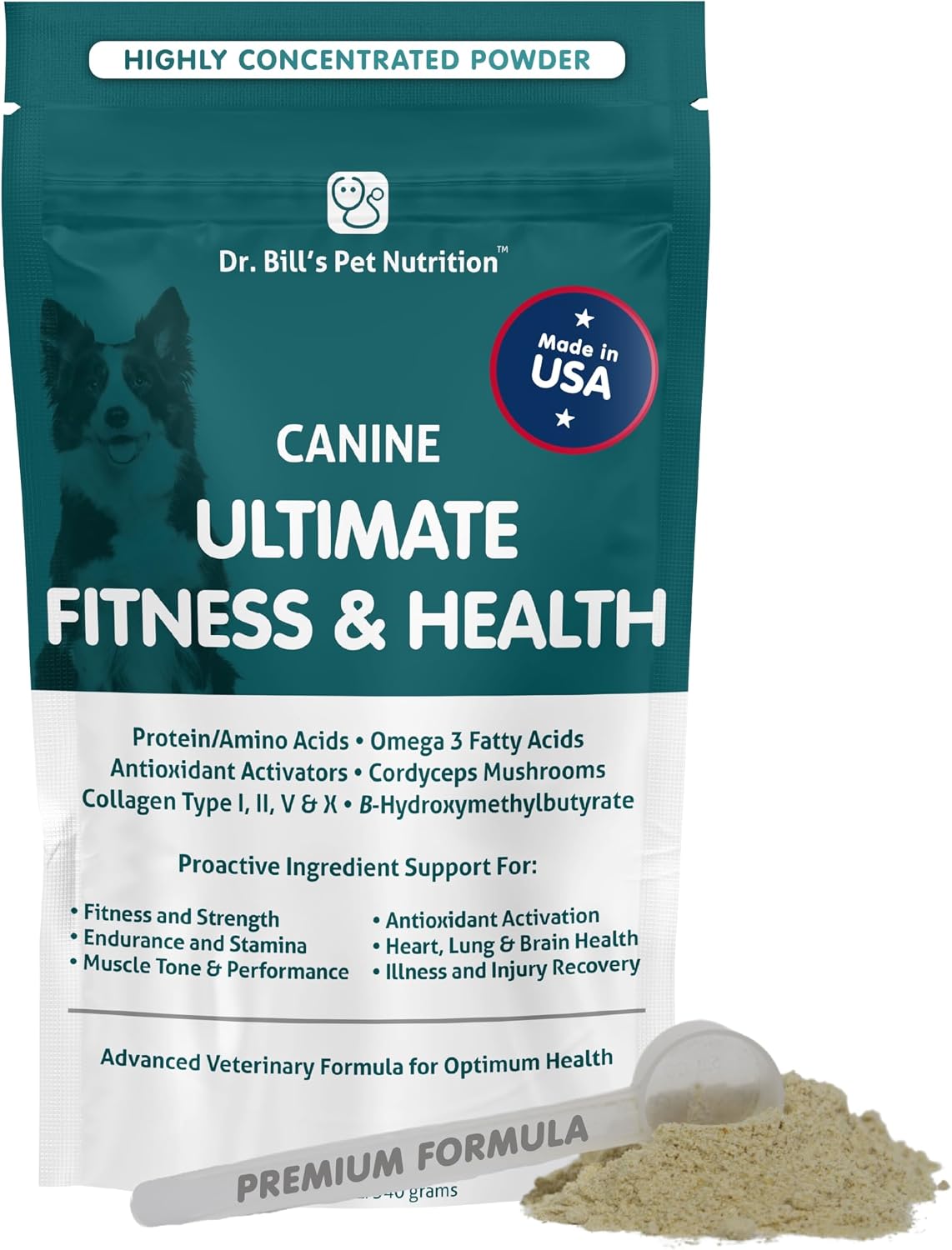 Dr. Bill’s Canine Ultimate Fitness & Health – Multivitamínico Diario para Perros 340g