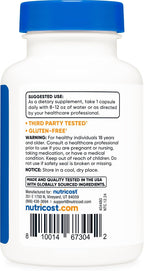 Nutricost Policosanol 25mg, 120 Cápsulas - Sin Gluten, No Transgénico, Apto para Vegetarianos