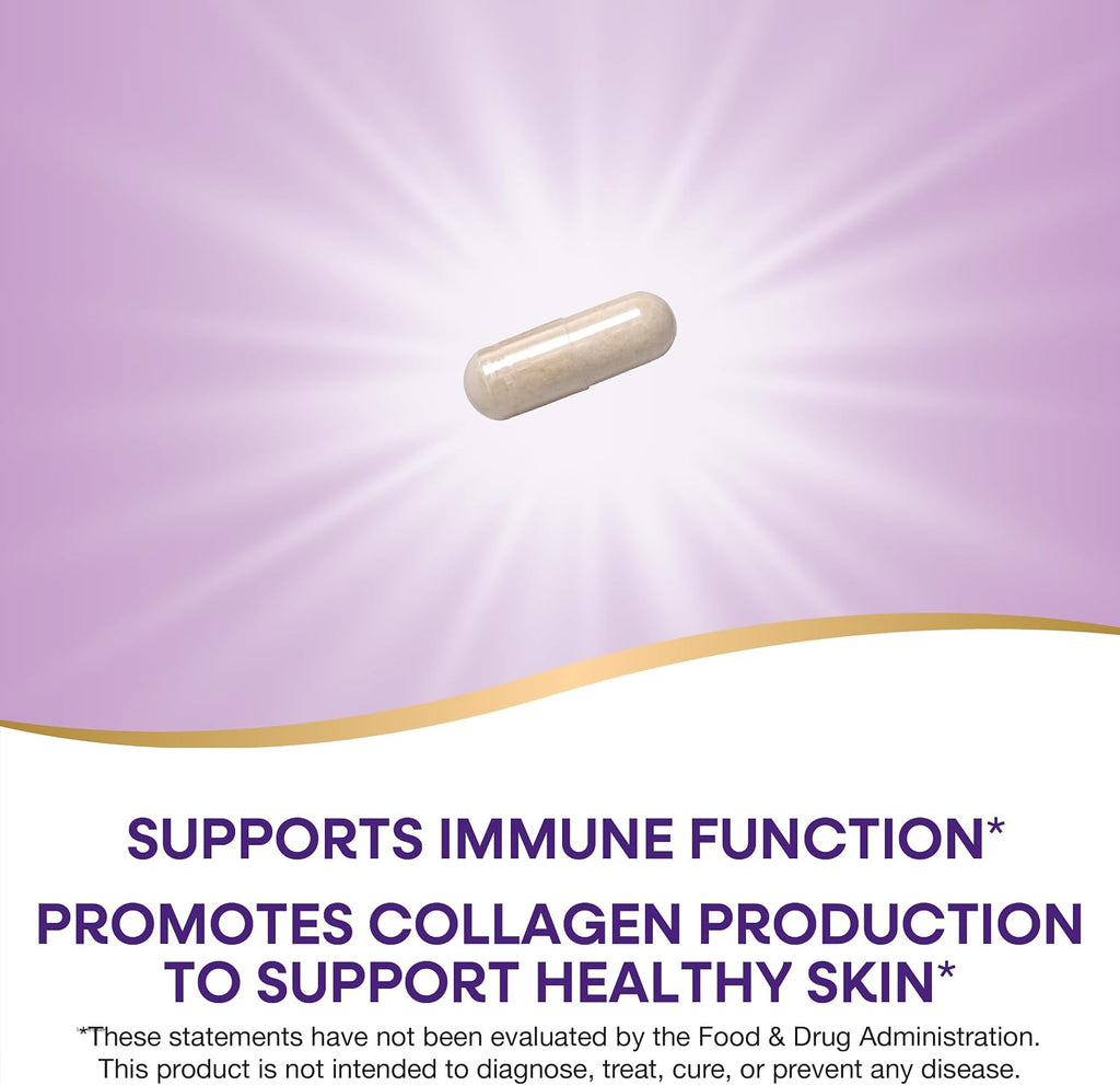 Nature's Way Vitamina C con Bioflavonoides - Extra Fuerte - 1000 mg de Vitamina C como Ácido Ascórbico - Bioflavonoides Cítricos - Sin Gluten y Sin Lácteos - 100 Cápsulas (Paquete de 2)