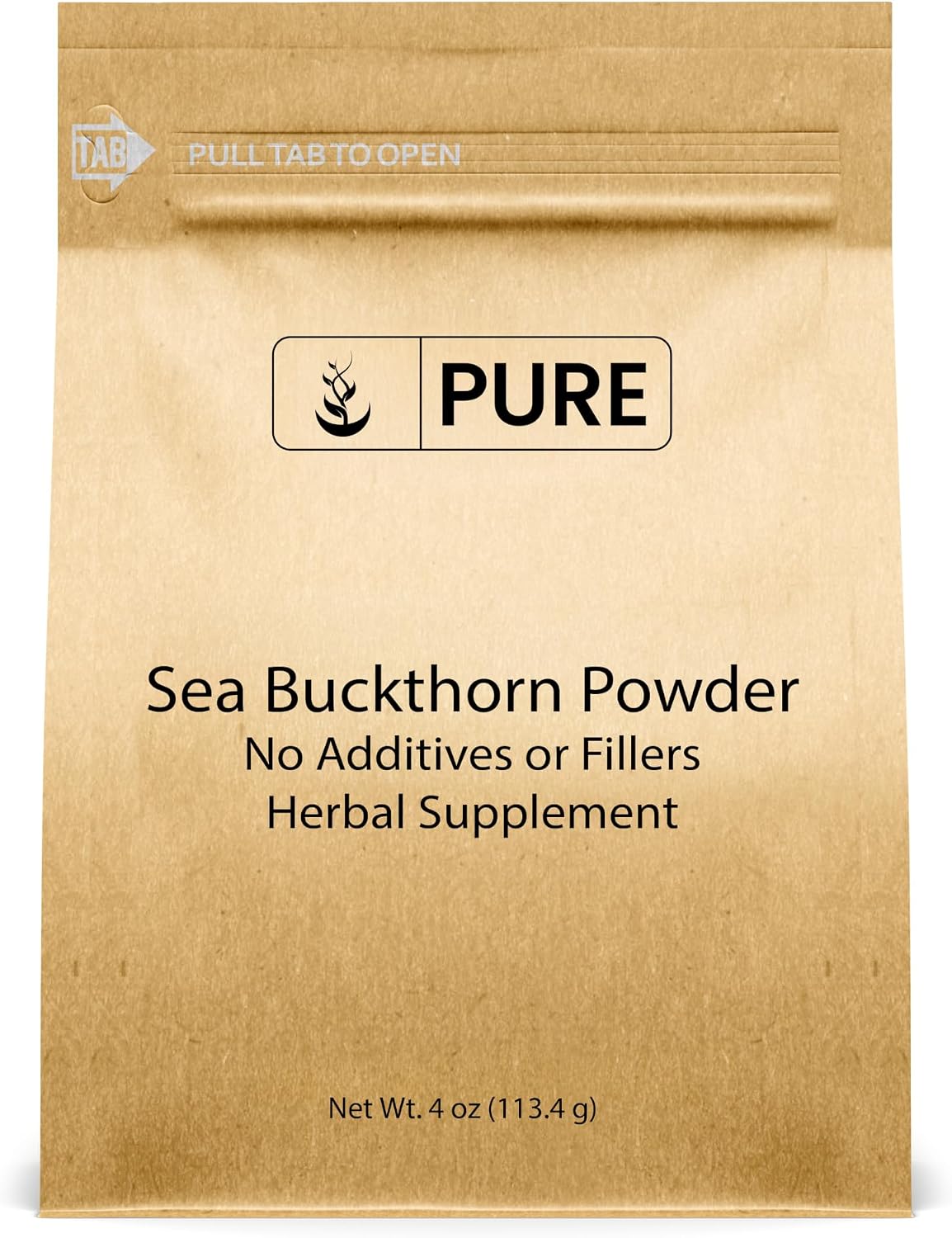 Pure Original Ingredients Espino Amarillo (113 g) - Complemento Tradicional, Sabor a Baya Ácida, No Transgénico, Rico en Vitaminas y Minerales