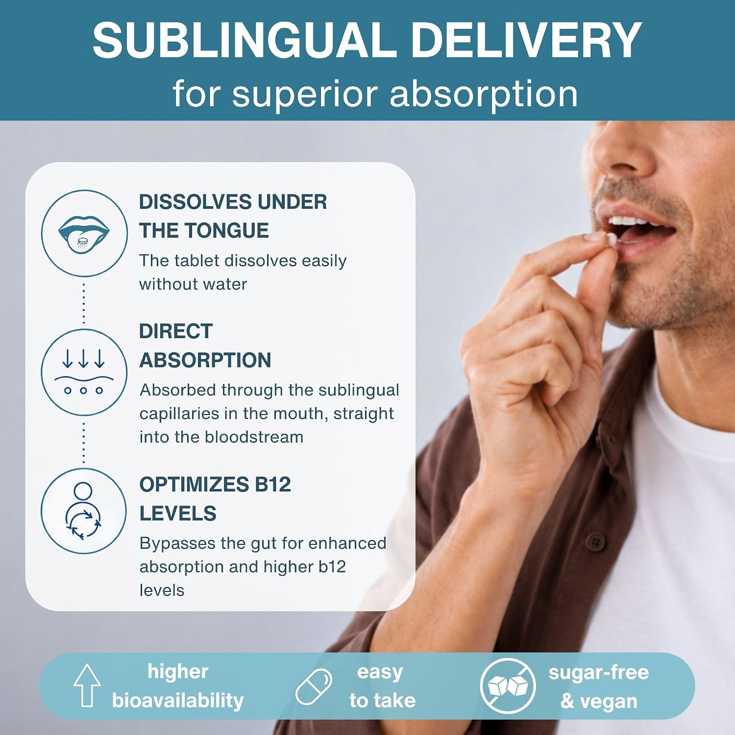 Igennus Sublingual Vitamin B12 Complex 1000mcg – Complejo de Vitamina B12 Bioactivo