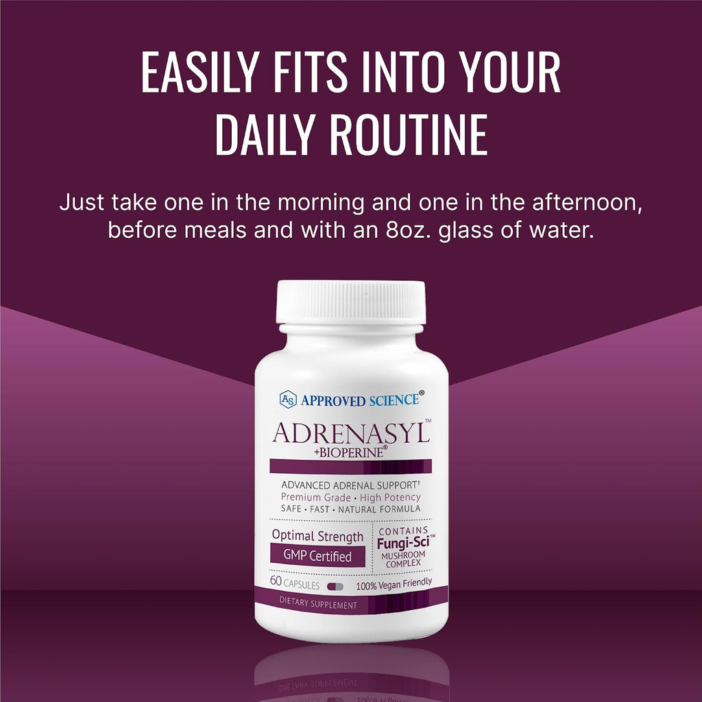 Adrenasyl de Approved Science - Apoyo para las Glándulas Suprarrenales - 60 Cápsulas