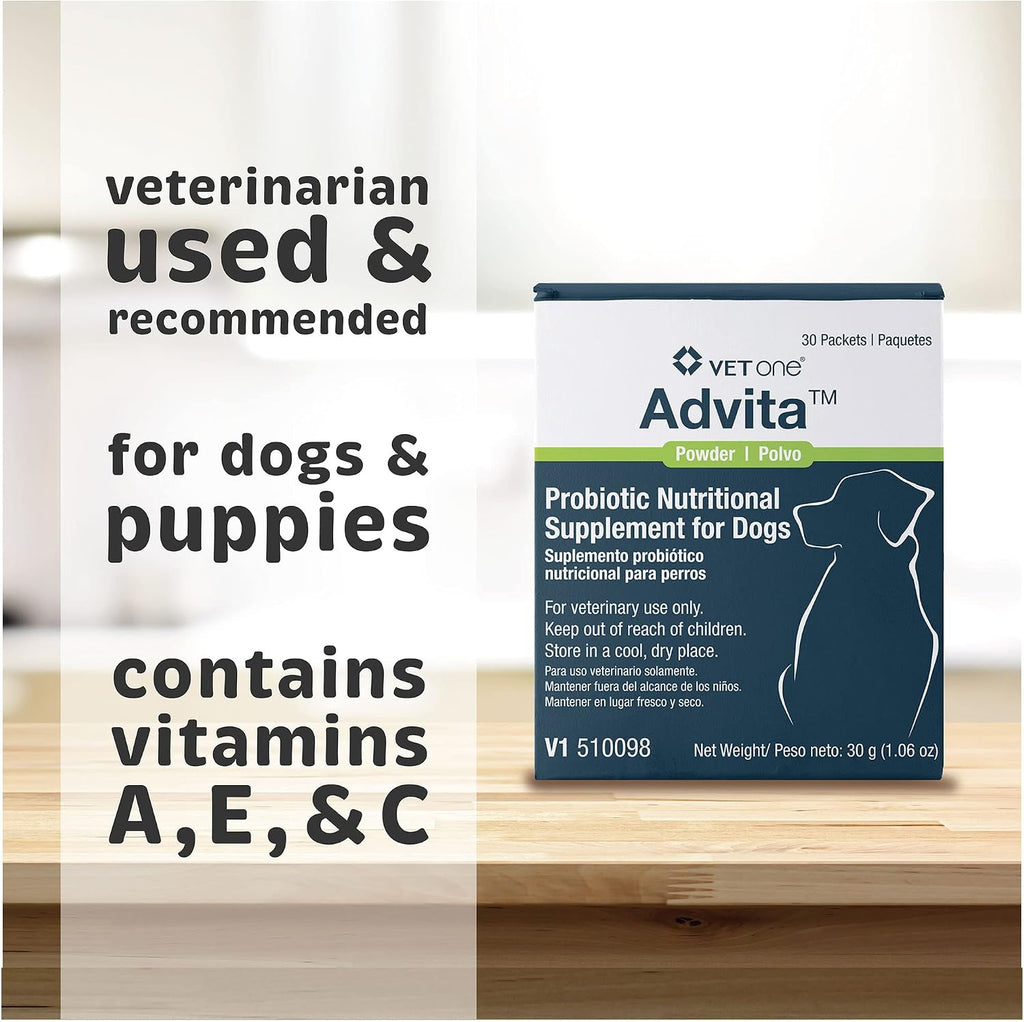 VetOne Advita Suplemento Probiótico para Perros - 30 Sobres