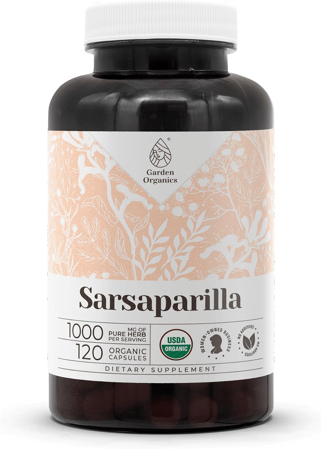 Sarsaparrilla Orgánica USDA - 60 Cápsulas Veganas - Garden Organics