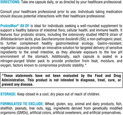 XYMOGEN ProbioMax Sb 35B - 35 Mil Millones UFC Probiótico para la Salud Digestiva - Saccharomyces Boulardii - Vegetal, – Image 6