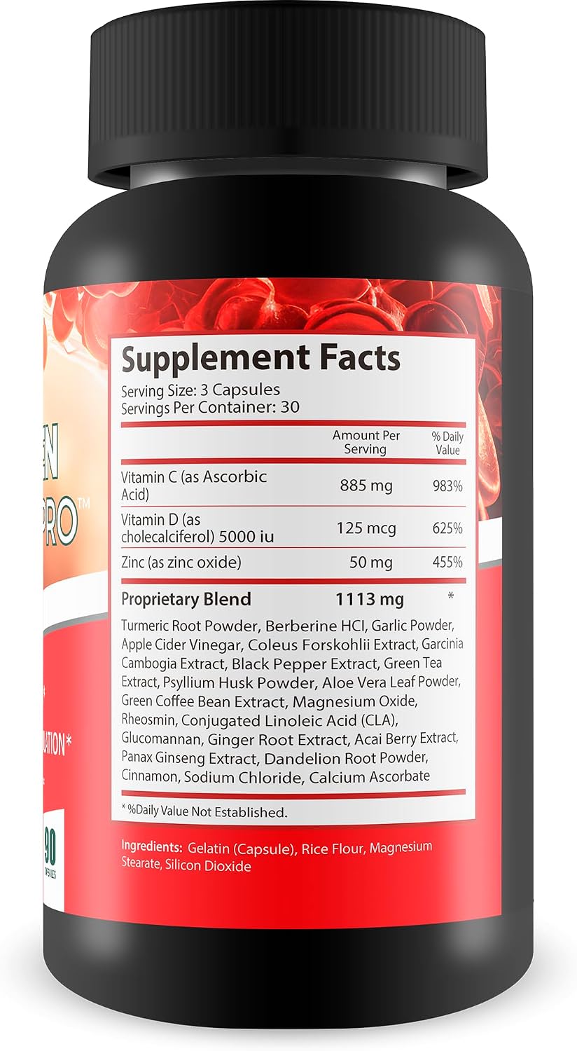 Glycogen Support Pro - Apoyo Sanguíneo y Pancreático con Magnesio, Vitaminas C, D y Zinc