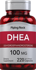 Piping Rock DHEA 100mg, 220 Cápsulas de Liberación Rápida