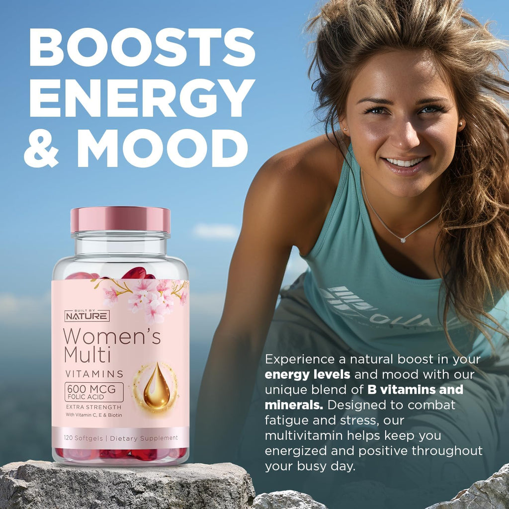 Built by Nature Women's Complete Daily Multivitamin, 120 Softgels