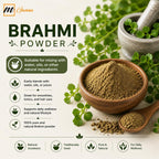 mGanna Brahmi en Polvo 100% Puro y Natural 100 g - Bacopa Monnieri