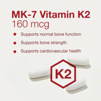 PROTOCOL FOR LIFE BALANCE MK-7 Vitamina K2 160mcg - 60 Comprimidos
