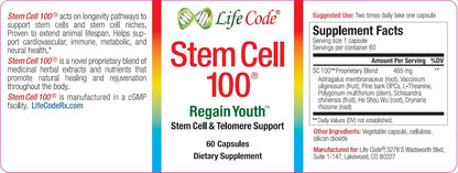 Life Code Stem Cell 100 – Suplemento Antiedad y Apoyo a Células Madre, 100% Vegetariano – Image 3