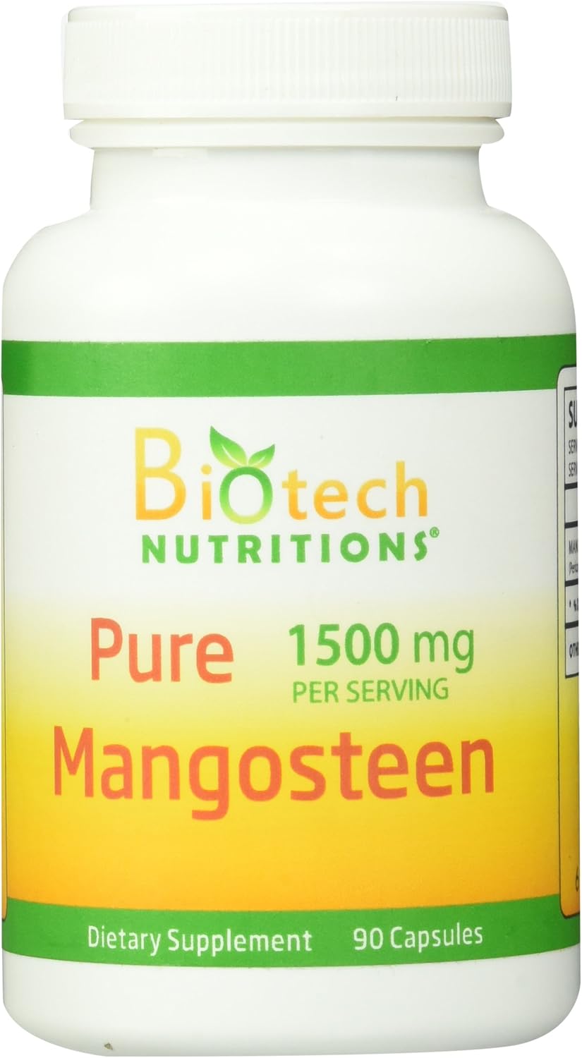 Biotech Nutritions Pure Mangosteen Capsules, 90 Cápsulas