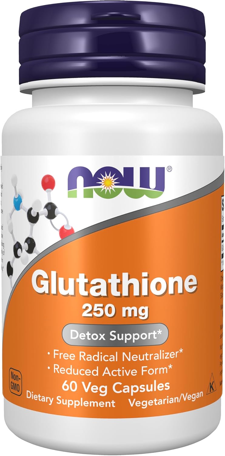 Glutatión 250 mg - NOW Foods - 60 Cápsulas Vegetales
