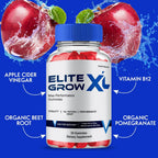 Elite Grow XL Gummies (Pack de 2) - Suplemento de Alta Potencia y Máximo Rendimiento, Fórmula Totalmente Natural