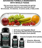 MEGA-M Multivitamin for Men and Women (+ superfoods, Mushrooms and enzymes)