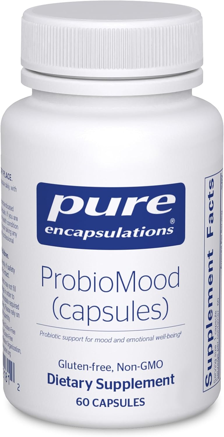 Pure Encapsulations ProbioMood | Combinación Probiótica Estable para Apoyar la Relajación y Función Gastrointestinal | 60 Cápsulas