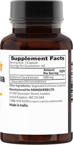 MONOHERB Ecklonia Cava Extract 500 mg - 60 Cápsulas Vegetarianas