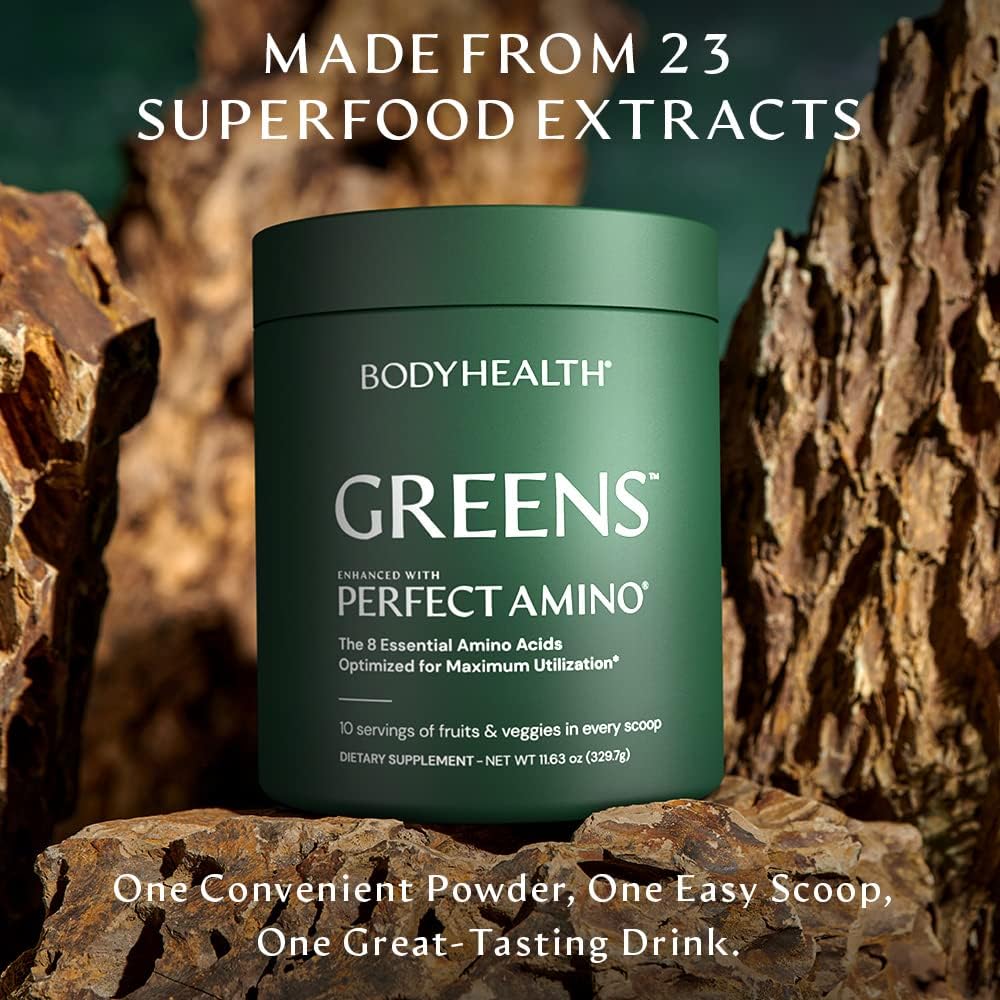 BodyHealth Perfect Greens Formula - Superfood en Polvo Sabor Manzana Verde (30 Porciones)