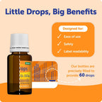 Ddrops® Baby Orgánico Gotas de Vitaminas A y D para Bebés, 60 Gotas