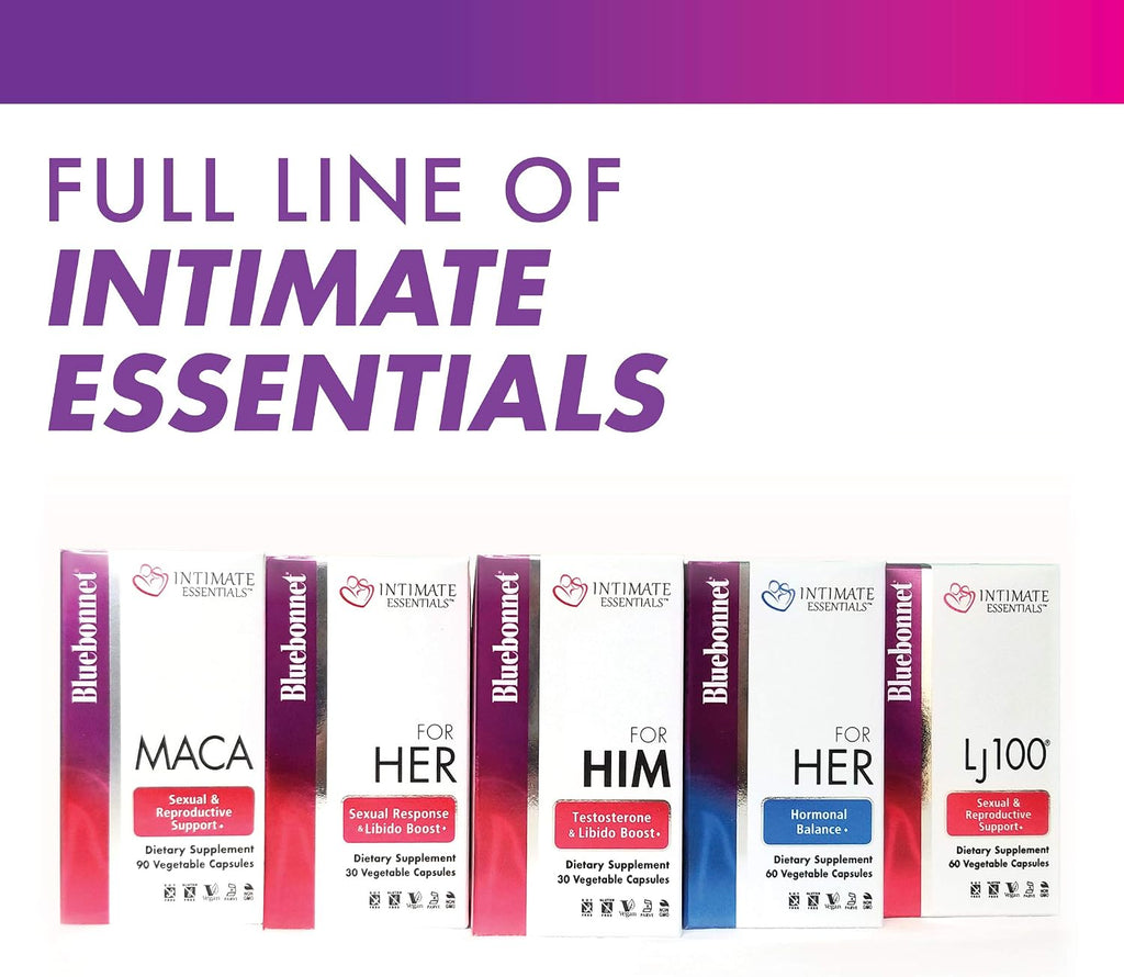 Bluebonnet Nutrition Intimate Essentials – Apoyo al Deseo y Respuesta Sexual Femenina, 30 Cápsulas Veganas