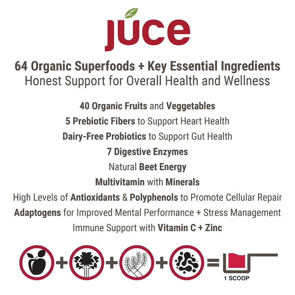 Terra Kai Organics JUCE Reds Superalimento Orgánico en Polvo - Sabor Garden Berry (230g)