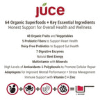 Terra Kai Organics JUCE Reds Superalimento Orgánico en Polvo - Sabor Garden Berry (230g)