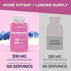 NeuroNourish Centrophenoxine 300 mg - 120 Cápsulas Vegetales - LongLifeNutri