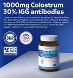 Healths Harmony Colostrum Bovino para Mujeres – 1000mg con 30% IgG, 60 Cápsulas
