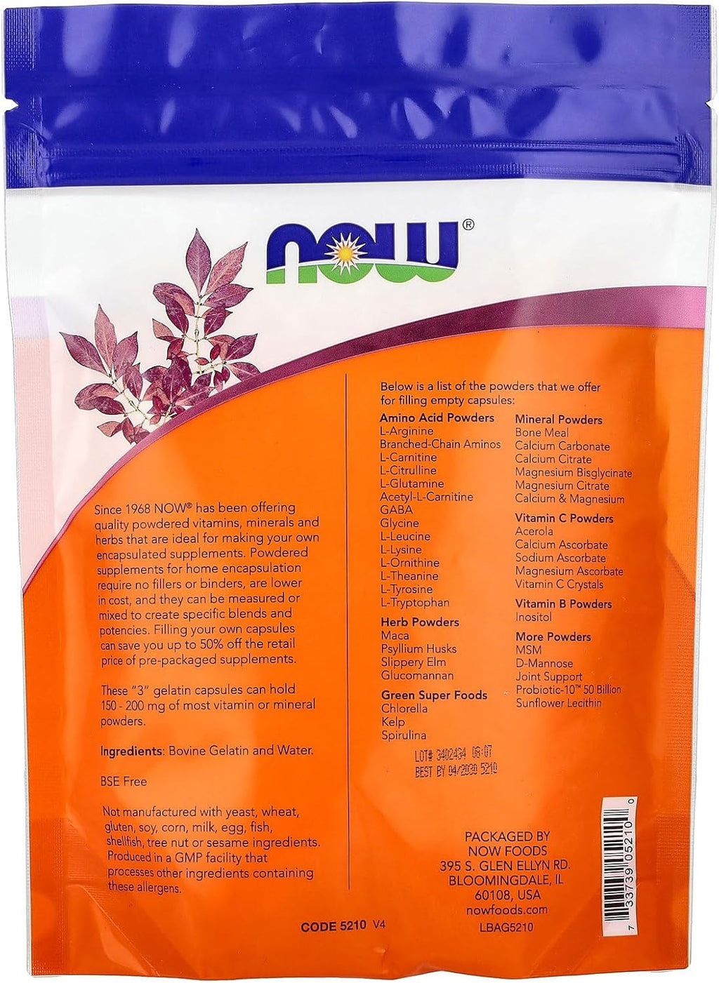 Now Foods Cápsulas de Gel Vacías Tamaño nº3 - 1000 Unidades