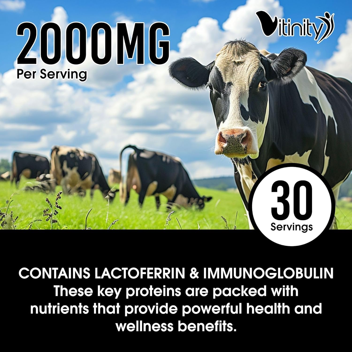 VITINITY Calostro Bovino en Cápsulas - 120 Cápsulas