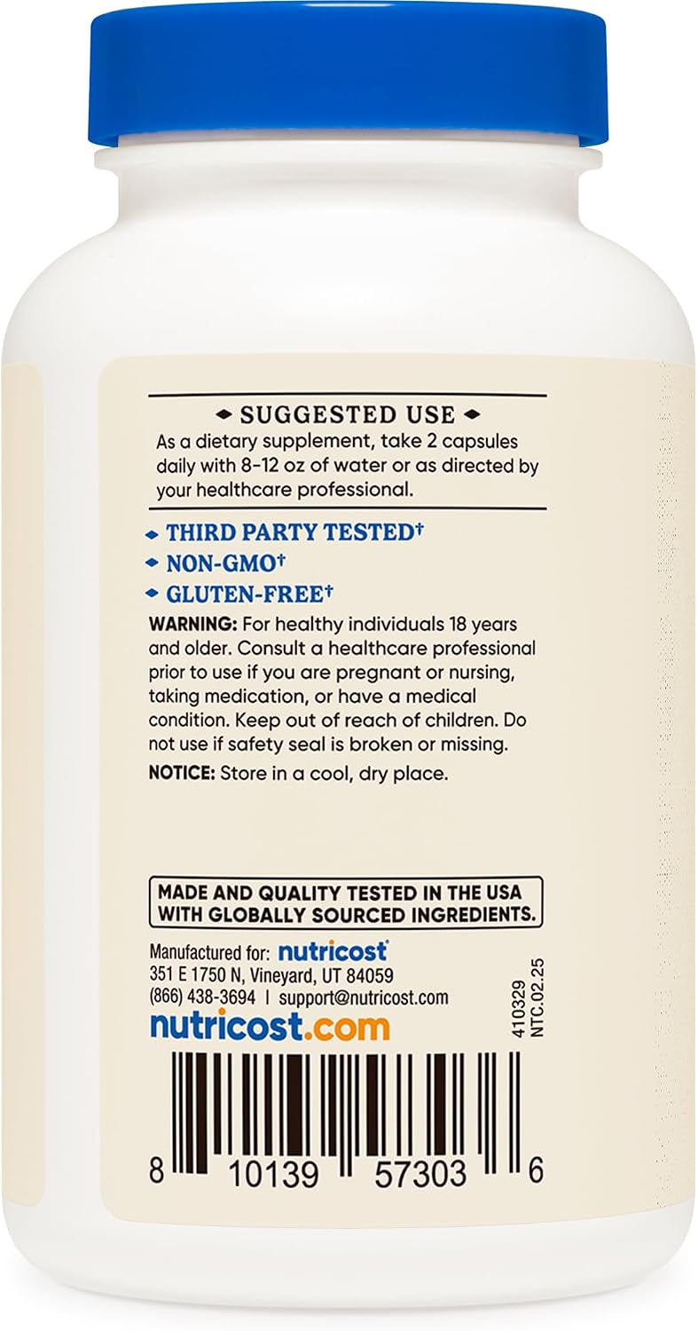 Nutricost Calostro 1000mg por Dosis, 360 Cápsulas (3 Botellas)