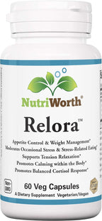 NutriWorth Relora - Complemento alimenticio con magnolia y phellodendron, 300 mg, 60 cápsulas vegetales