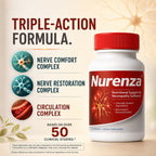 Vita Sciences Nurenza Nerve Health Supplement - Natural R-ALA 40x Stronger with Acetyl L-Carnitine and Benfotiamine - 60 Capsules