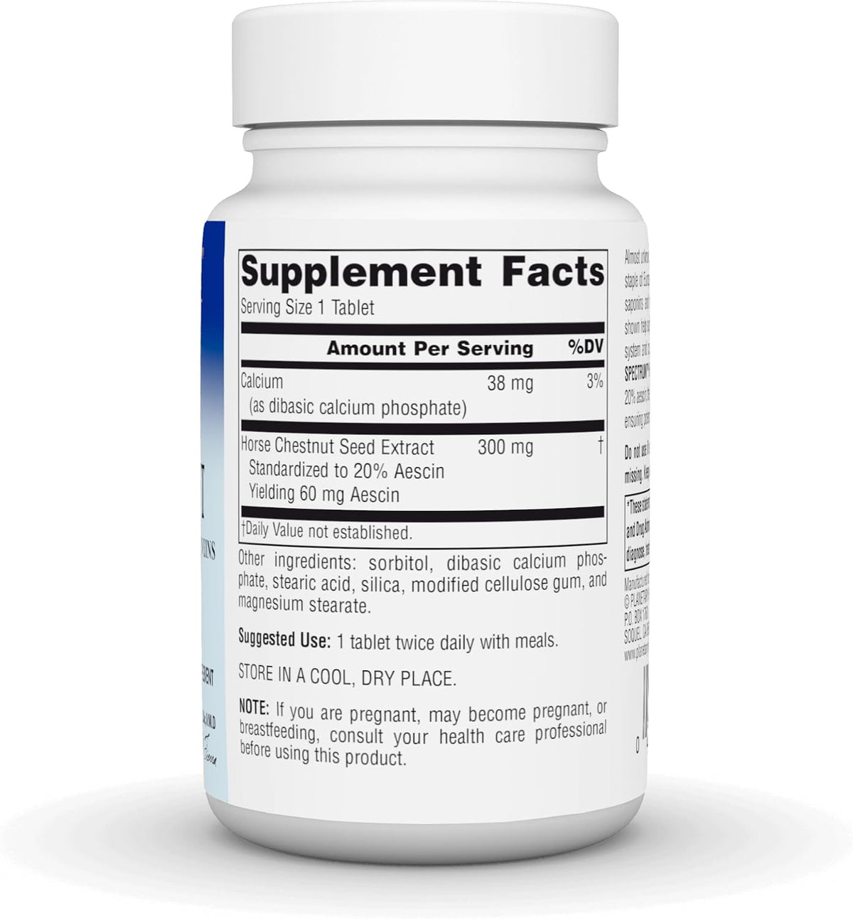 Planetary Herbals Full Spectrum Castaño de Indias, 500 mg - 60 Comprimidos – Image 3