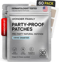 WONDER FAMILY Recovery Patches for Women & Men – Clear Mornings After Parties and Nights Out – Contain Vitamins A, C, D, E, & B, Ashwagandha, Boswellia, Glutathione, Milk Thistle Extract (Grey)